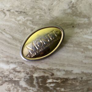 Monet Jewelry Work Pin Brooch FLAWED-Extremely Tarnished